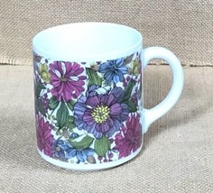 Vintage Jahre Bareuther Waldsassen Purple Floral Mug Cup Fairy Cottage Core - £11.95 GBP