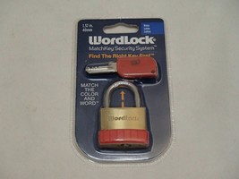WordLock PL-122-A1 Padlock MatchKey 40mm Brass - £6.37 GBP