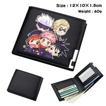 Free shippping Japanese Anime Wallet Jujutsu Kaisen Wallet Short Purse With Card - £23.04 GBP