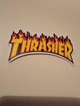 Sticker Decal Vinyl Laptop Binder Cup Car 3&quot; Thrasher Flames Logo - £7.70 GBP