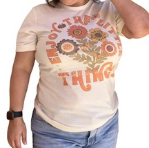 Amy Anne Apparel Inc. unisex - enjoy the little things tee in Natural - size S - £26.75 GBP