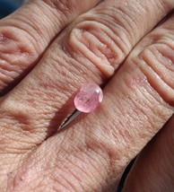 Pink Spinel Cabochon, Gemmy Pink Oval Cabochon 8x6mm 2.2Ct Gorgeous Natural - £12.95 GBP