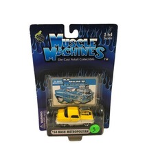 2003 Muscle Machines ~ &#39;54 Nash Metropolitan ~ Yellow 03-01 - $9.90