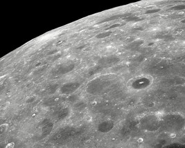 Lunar far side of the Moon viewed from orbiting Apollo 8 spacecraft Photo Print - £6.91 GBP