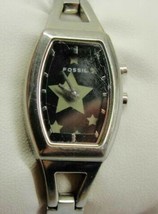 Fossil Stars / Dark Big Tic Ladies Wristwatch ES9648 Analog Quartz New Battery - £31.65 GBP