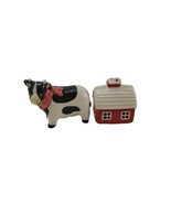 BW Boston Warehouse Western Cow &amp; Farm House Salt &amp; Pepper Shaker Set - $9.85