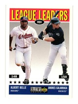 1997 Collector&#39;s Choice #58 Andres Galarraga / Albert Belle - £2.25 GBP