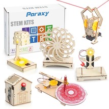 6 In 1 Stem Projects For Kids Ages 8-12, Stem Kits, 3D Wooden Puzzles, S... - £32.12 GBP
