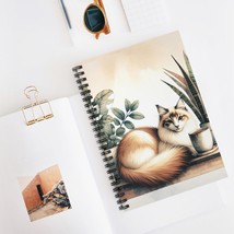 Boho Cat Spiral Notebook, Ideal for Cat Lovers, Journaling, Sketching, H... - €14,66 EUR