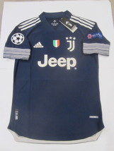 Cristiano Ronaldo Juventus FC UCL Match Slim Blue Away Soccer Jersey 2020-2021 - £79.75 GBP