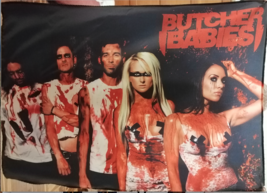 BUTCHER BABIES Band 1 FLAG CLOTH POSTER HEAVY METAL CD - £15.64 GBP