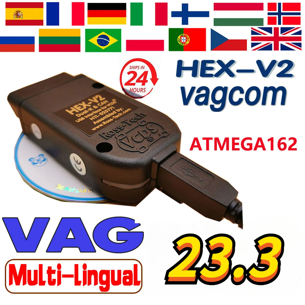 VAGCOM 22.10 VAG COM 22.3 Popular Vcds 2023 Francais Hex V2  FOR VW for ... - £94.52 GBP