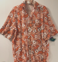 Magnum P.I. Target Halloween Rubies Costume Orange Hawaiian Shirt One Size New - £8.55 GBP