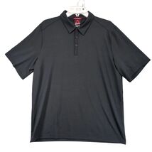 Gerry Black Polo Shirt Men&#39;s XL Brushed Knit Comfort Stretch UPF 40 Shor... - $28.00 CAD