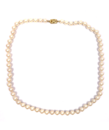 Vintage Monet Gold Chain Necklace Pearl 24” Single Strand Gold Tone Closure - $15.00