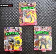 3x Teenage Mutant Ninja Turtles Classic Bebop Rocksteady Leatherhead Figures - £59.69 GBP