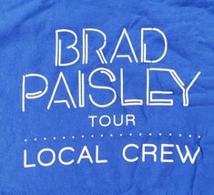 Brad Paisley Fan Pack T-SHIRT &amp; Pick Xl Local Crew 2022 Tour Blue Free Shipping - £16.41 GBP