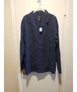Polo Ralph Lauren Men’s Medium Plaid Pajama Sleep Shirt Sleepwear Navy B... - $34.64