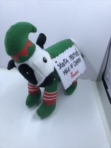 Chick-Fil-A Christmas Theme Cow Plush Stuffed Animal Elf Funny Santa 7&quot; - £5.51 GBP