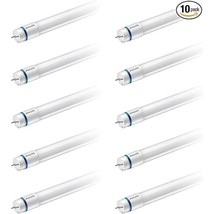 Philips InstantFit Dimmable 4-Foot T8 Tube Light Bulbs G13 Base, 10 Pack - $89.09