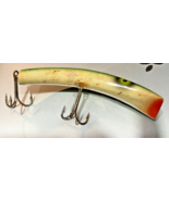 Vintage Lazy Ike Lure, Green Bone - $164.40 MXN