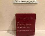 Clarins Everlasting Compact Long Wearing Foundation + #105 Nude NIB .3 oz - $18.80