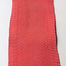 Genuine Elaphe Snake Skin Snakeskin Leather Matte Red - €12,78 EUR+