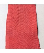 Genuine Elaphe Snake Skin Snakeskin Leather Matte Red - $15.00+