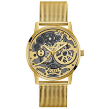 Guess Men&#39;s Gadget Gold Dial Watch - GW0538G2 - £90.87 GBP