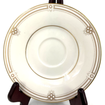Noritake #7730 SATIN GOWN Gold Trim Saucer Plate 6&quot;, Japan Replacement Excellent - £6.30 GBP