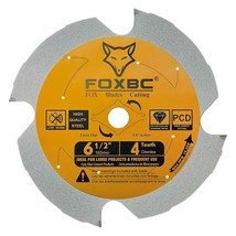 Foxbc 6-1/2 Inch 4 Tooth Hardie Fiber Cement Saw Blade, Inch Arbor - $690.83 MXN