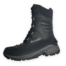 Columbia Bugaboot III XTM Waterproof Men&#39;s Snow Boots Black Charcoal Gray 9 - £127.36 GBP
