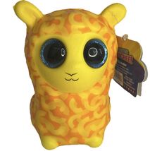 NEW Yellow Macaroni Alpaca Squishy With Sky Blue Beaded Eyes, ‘Mac’ - $19.68