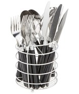 Gibson 53441.16 Sensations Stainless Steel 16-Piece Flatware Set Black - $33.90 CAD