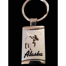 Beautiful vintage Alaska mousse keychain - £14.24 GBP