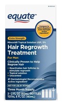 Equate Minoxidil Topical Solution USP  5% Extra Strength Hair Regrowth Treatment - £31.97 GBP