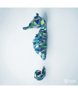 Seahorse papercraft template - $10.00