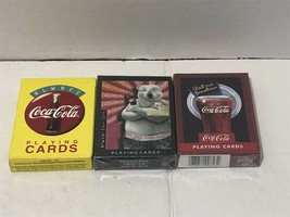 COCA-COLA Playing Cards - Poker - 3 Decks New Factory Sealed - $6.33