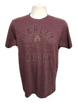 Harley Davidson Motorcycles Washington DC Piston Adult Medium Burgundy T... - $19.80