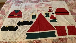 Cotton Fabric  Panel Christmas Elf Stuffed Toy Holiday Decor 23 Inch Brand New - £9.96 GBP