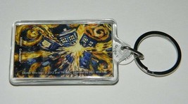 Doctor Who Van Gogh Exploding Tardis Pandoric Acrylic Keychain Key Ring UNUSED - £3.19 GBP