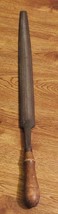 VINTAGE 20&quot; WOOD HANDLE FILE METAL WOOD FILE - MADE IN USA - 20-5/8&quot;  - $9.49