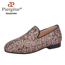 New Summer Style Multicolor Sparkling Children&#39;s Flat Shoes Handmade Kid Loafers - £173.91 GBP