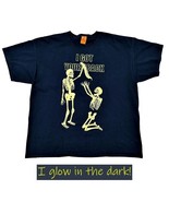 Halloween Skeletons T Shirt Size 3XL I Got Your Back Glows in the Dark N... - £7.57 GBP