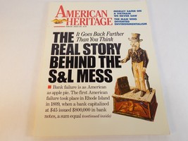 AMERICAN HERITAGE MAGAZINE FEBRUARY/ MARCH 1991 THE STORY BEHIND THE S&amp;L... - £3.91 GBP