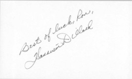 Harrison Dillard Signed Autographed 3x5 Index Card - $9.95