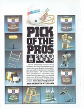 1985 Sherwin Williams Print Ad Pick of the Pros 8.5&quot; x 11&quot; - £15.43 GBP