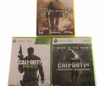 Xbox 360 Video Game Lot  of 3 Call of Duty Modern Warfare 2 &amp; 3 &amp; 4 - £13.18 GBP