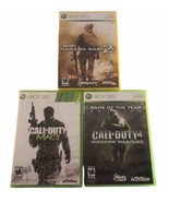 Xbox 360 Video Game Lot  of 3 Call of Duty Modern Warfare 2 &amp; 3 &amp; 4 - £13.23 GBP