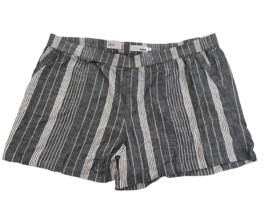 Sonoma Shorts Size 4X Womens Gray Blue White Ticking Stripe NEW Ultra Co... - £36.76 GBP